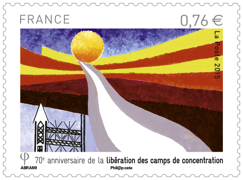 timbre 70eme Anniversaire Liberation camps robert abrami